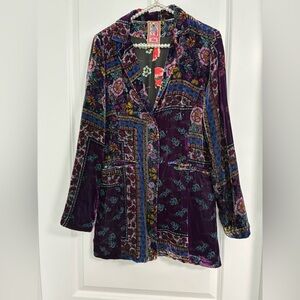 Johnny Was Silk Blazer